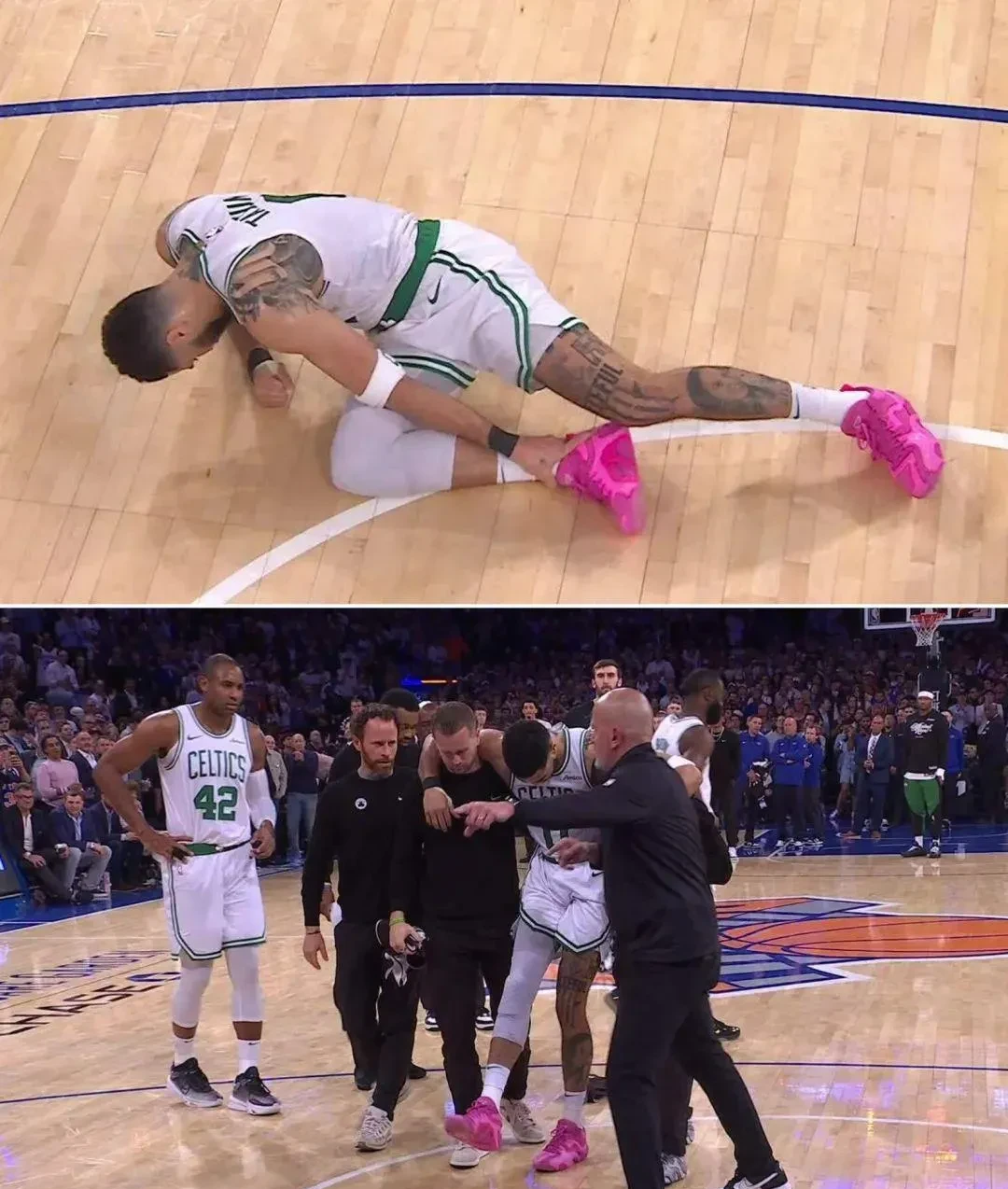 包含篮网绝地反击凯尔特人B队，加里纳利完成帽子戏法的词条